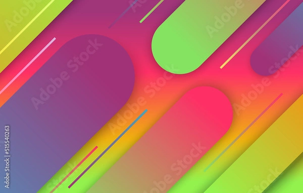 Obraz Abstract frashy colorful gradient background. futuristic, papercut wallpaper