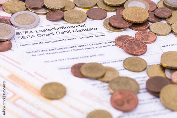 Obraz SEPA Lastschrift