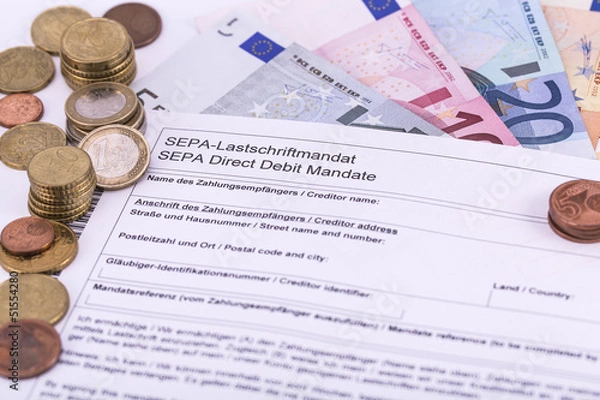 Obraz SEPA Lastschriftmandat