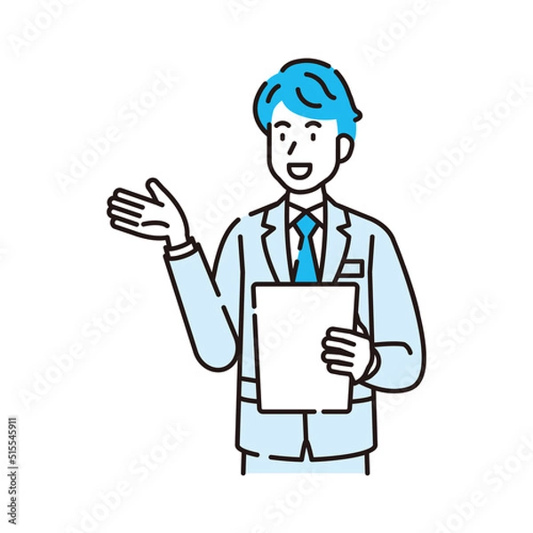 Fototapeta 線画人物