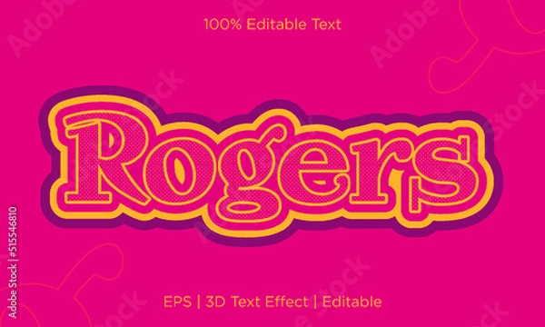 Obraz 3D Editable vector text effect