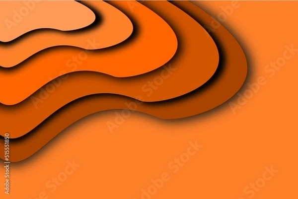 Fototapeta Orange abstract curve background wallpaper