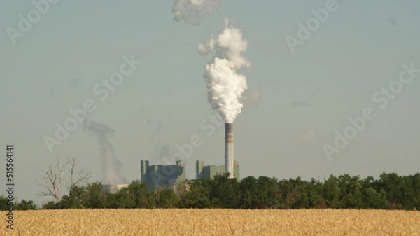 Obraz Kraftwerk, Natur,qualm, kraft, umweltverschmutzung, fabrik, schornstein, energie, umwelt, dampf, branche, pflanze, kern, himmel, gewerblich, emporragen, elektrizität, station, kohle, luft, smog, abküh