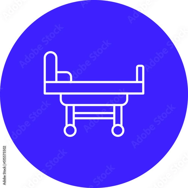 Fototapeta Hospital Bed Icon