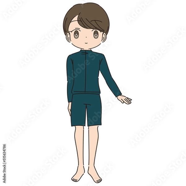 Obraz ジェンダーレス水着を着た子ども