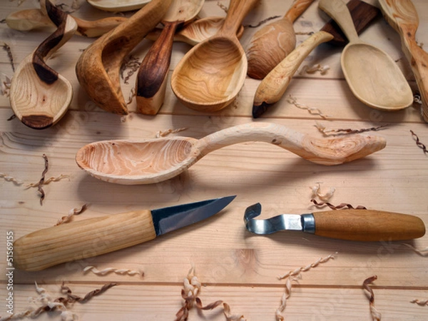 Obraz spoon carving