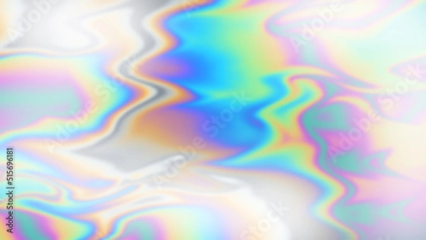 Fototapeta Abstract holographic background with place for text, copy space. Oil spill effect background. Not trace, include mesh gradient. Vector EPS10