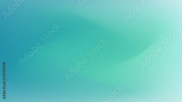 Obraz Abstract blurred gradient with transitions from mint to blue. Modern graphic background of a website, banner, phone. Vector illustration.