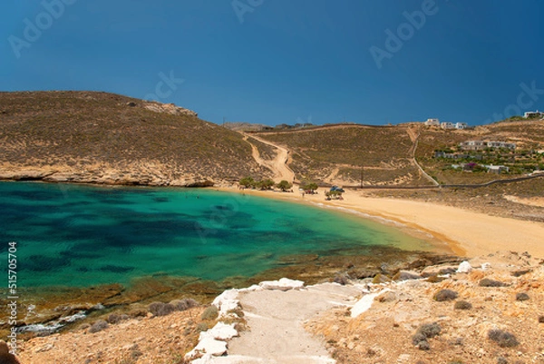 Obraz Agios Sostis beach on Serifos island in Greece
