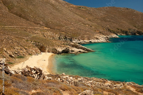 Obraz Kalo Ampeli beach on Serifos island in Greece