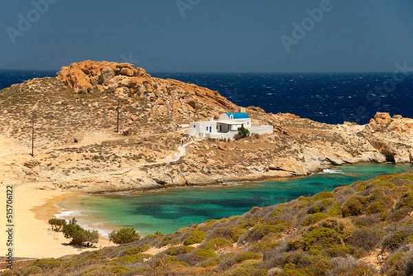 Obraz Agios Sostis beach on Serifos island in Greece