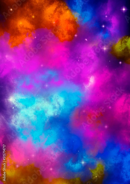 Fototapeta Abstract space background digital art texture for modern and contemporary design for wall art and home decor.