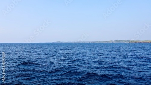 Obraz 長崎県対馬市から壱岐市への航海中の船上からの風景