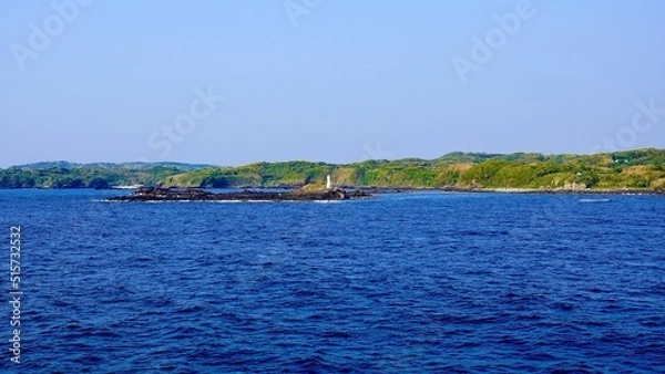 Obraz 長崎県対馬市から壱岐市への航海中の船上からの風景