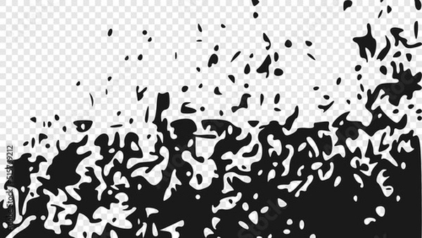 Fototapeta Abstract grunge distressed texture in transparent background