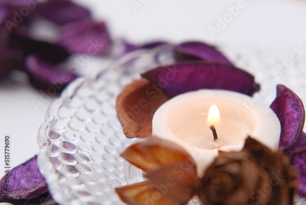 Obraz アロマキャンドルの炎の揺らめき