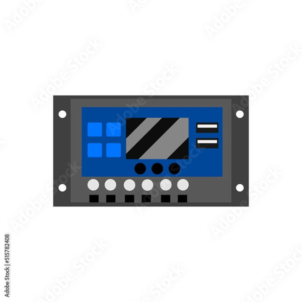 Obraz Illustration of a Chargers controller for solar electric power.
