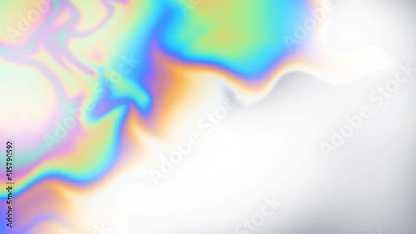 Fototapeta Abstract holographic background with place for text, copy space. Oil spill effect background. Not trace, include mesh gradient. Vector EPS10