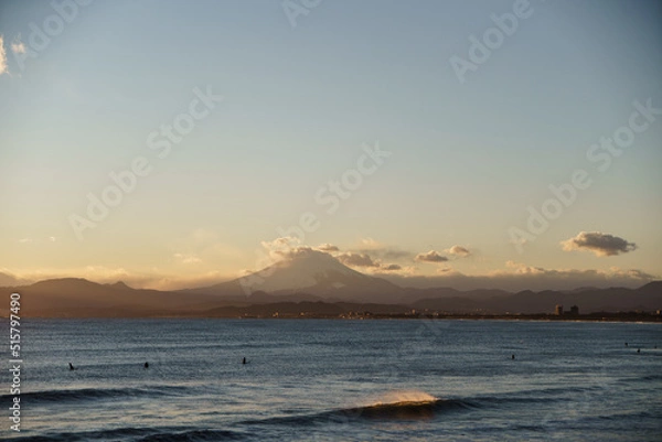 Obraz 湘南の夕景