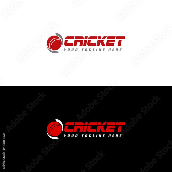 Obraz Cricket logo design illustration