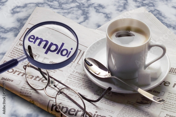 Fototapeta Recherche d'emploi
