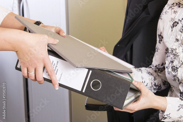 Obraz Aktenübergabe