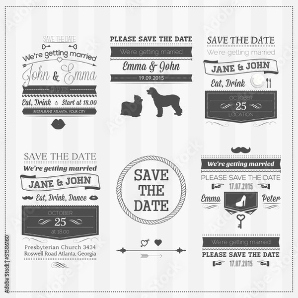 Obraz Wedding save the date