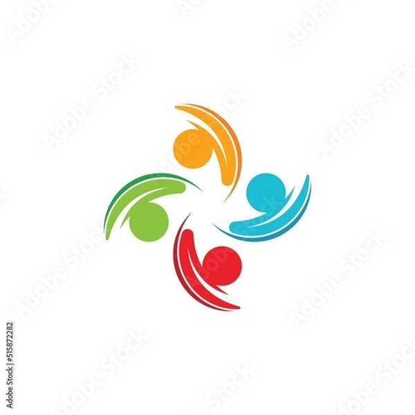 Obraz Community, network and social icon