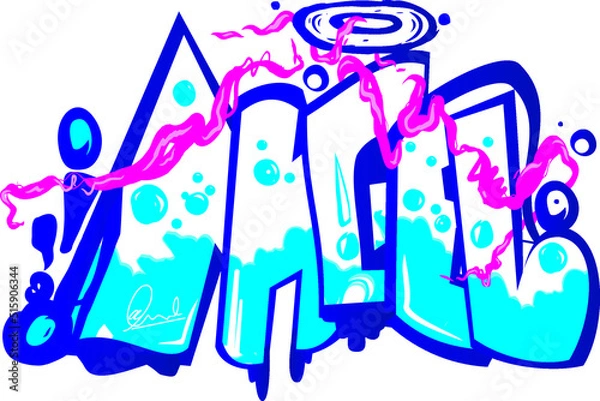 Obraz graffiti on the wall