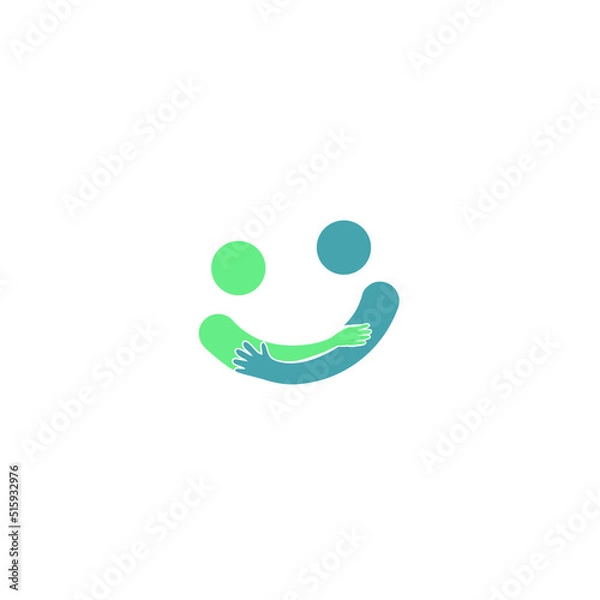 Obraz Elderly Care with smile Logo Template