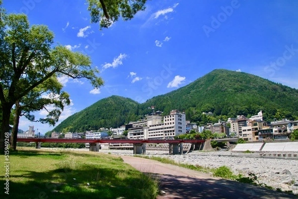 Fototapeta 下呂温泉・日本三名泉（岐阜県・下呂市）