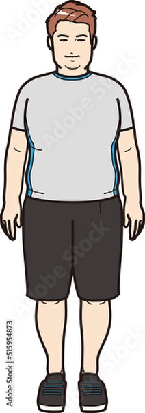 Obraz 太った男性