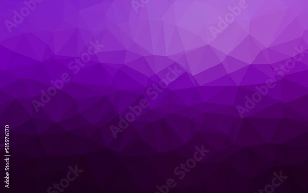 Obraz Dark Purple vector blurry triangle texture.