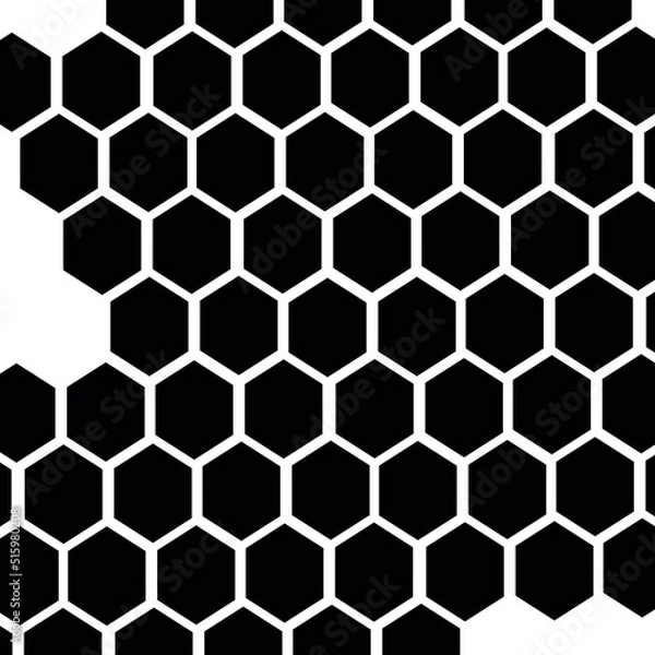 Fototapeta honeycumb design with black color 