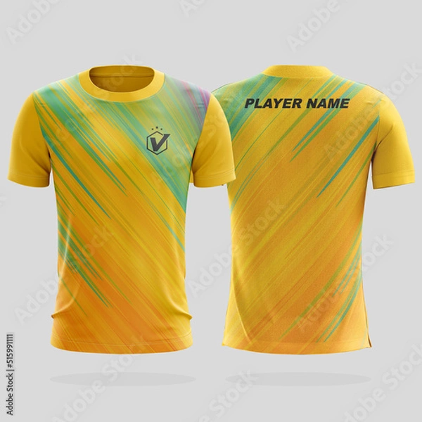 Obraz Specification Soccer Sport mockup , Esports Gaming T Shirt Jersey template