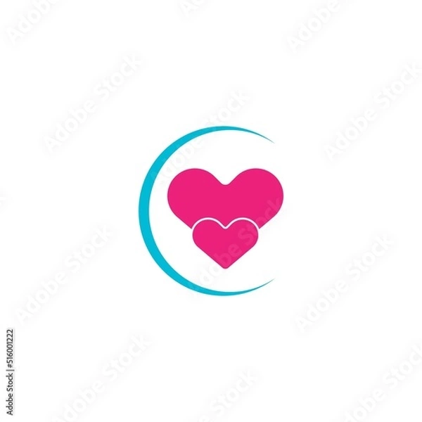 Fototapeta love logo