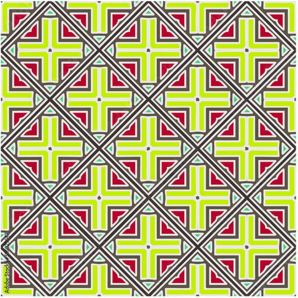 Fototapeta 
Abstract ethnic rug ornamental seamless pattern.Perfect for fashion, textile design, cute themed fabric, on wall paper, wrapping paper, fabrics and home decor.