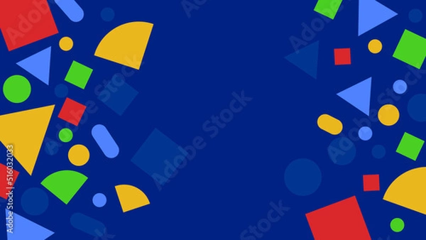 Obraz Abstract geometric shape colorful vector background