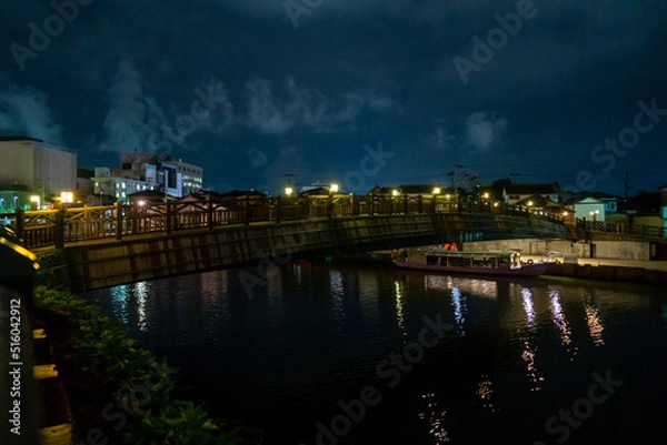 Fototapeta 山形県酒田市の山居橋（山居倉庫）