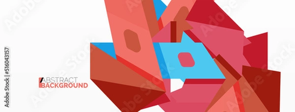 Fototapeta Abstract line and triangle background. Creative geometric abstract backdrop. Business template for wallpaper, banner, background or landing