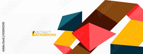 Fototapeta Abstract line and triangle background. Creative geometric abstract backdrop. Business template for wallpaper, banner, background or landing