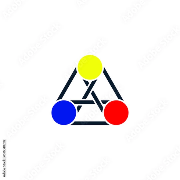 Fototapeta rotating chain logo and icon