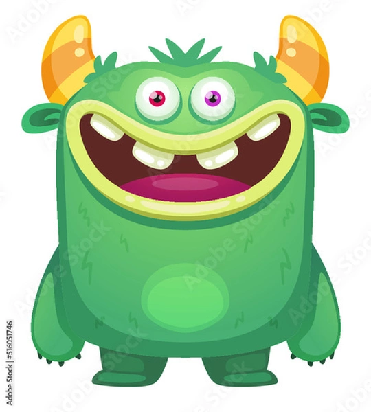 Obraz Cute Green Monster