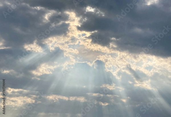 Obraz 薄明光線、天使の梯子
 crepuscular rays