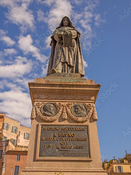 Obraz Statua di Giordano Bruno