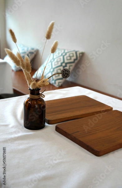 Obraz table setting with flowers