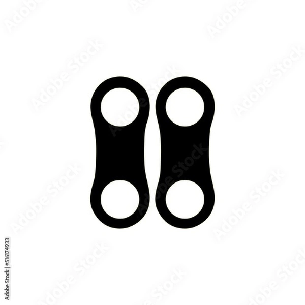 Fototapeta motorcycle chain design illustration