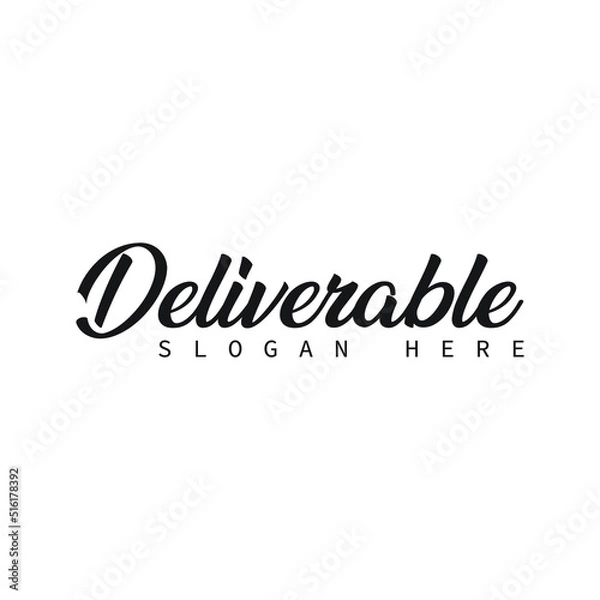 Fototapeta Vector illustration. Colorful. Hand-drawn calligraphy style. Black and white