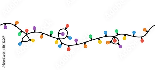 Obraz Seamless Christmas lights