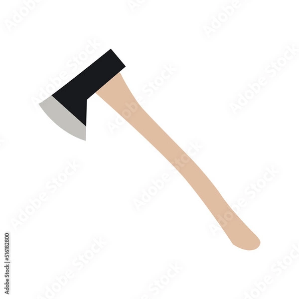 Obraz hudson bay axe flat design vector illustration